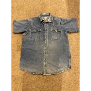 Carharrt Denim Pearl Snap Short Sleeve 